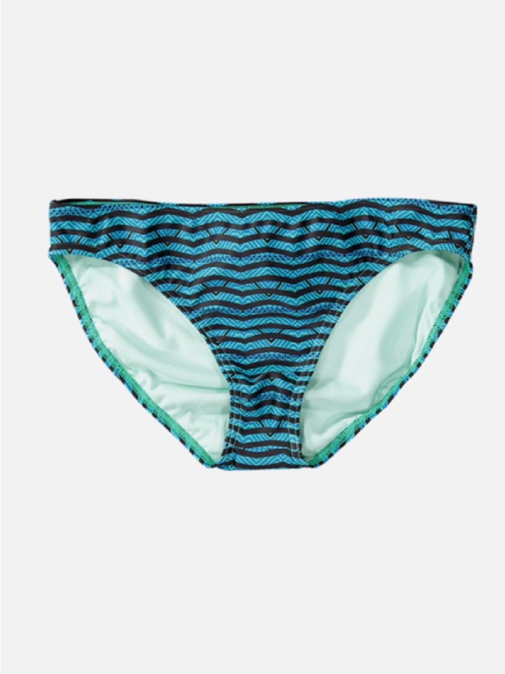 NWT Prana Lani Vortex Blue Groove Bikini Bottom - SM